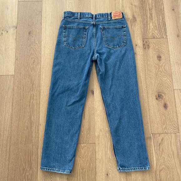 Levi’s Men Jeans 38x34 550 Relaxed Fit Denim Blue 00550-4886 Dark Stonewash - Picture 5 of 13